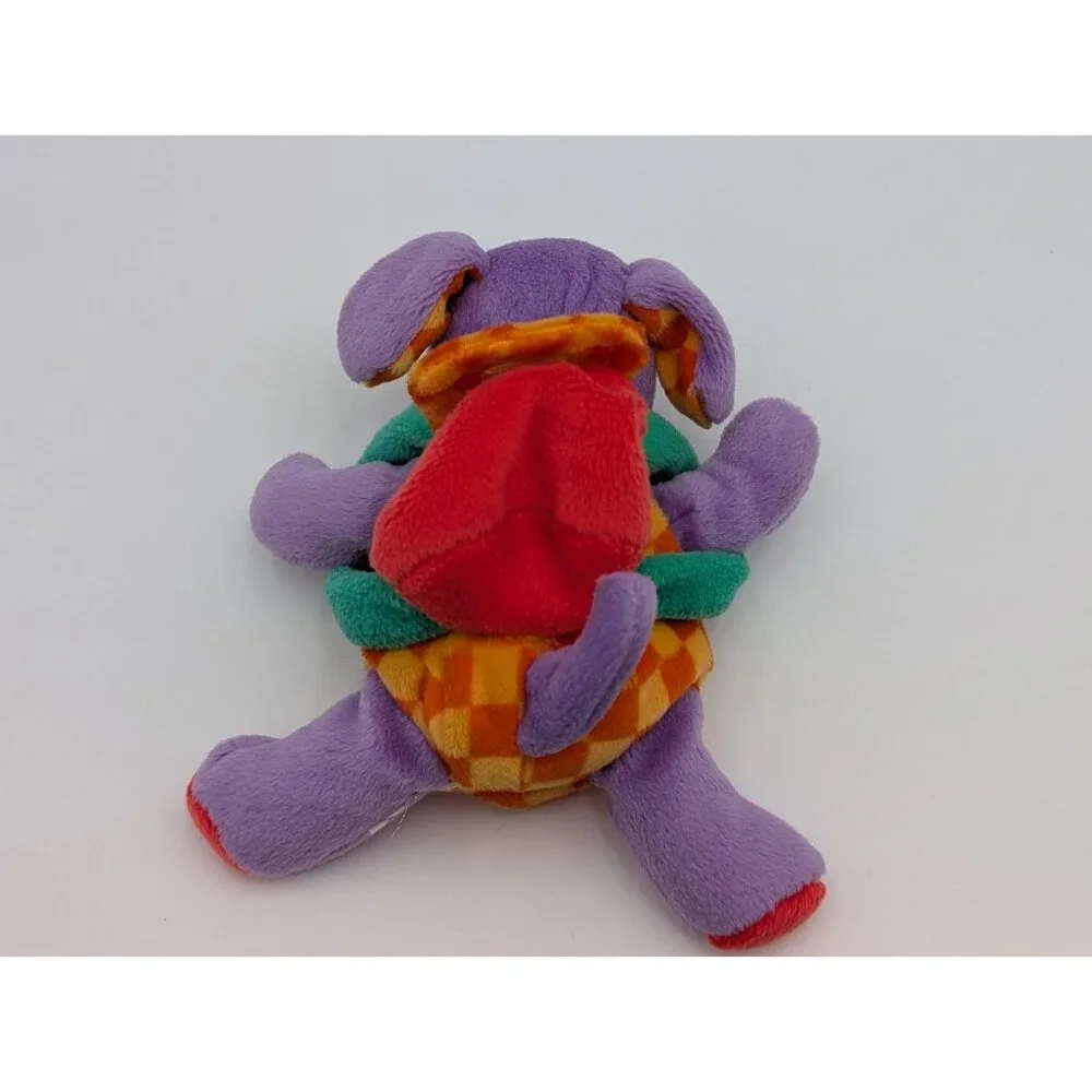 Gymboree Purple Dog Plush Puppy 6 Inch‎ Backpack Stuffed Animal Toy